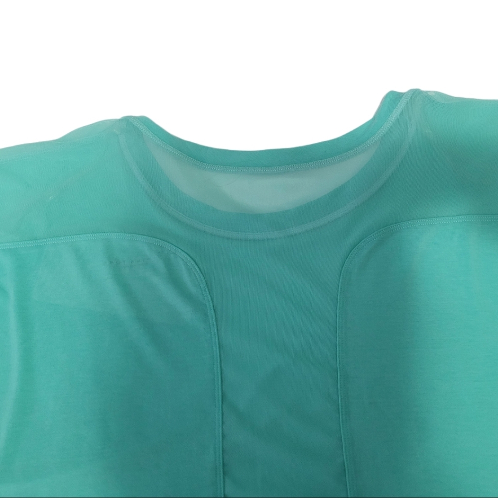 Trina Turk    Women's XL    T-Shirt   Top   Aqua - Picture 9 of 12